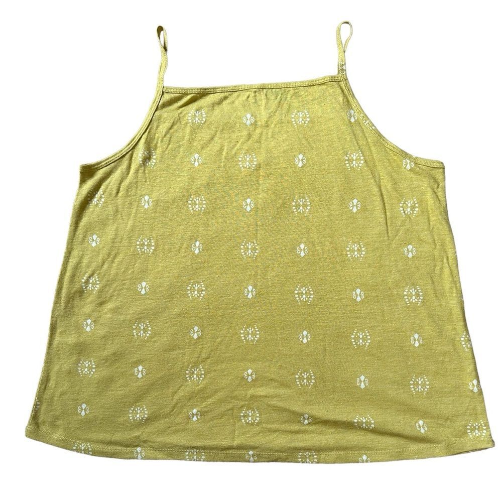 NWT Sonoma Yellow Spaghetti Strap Tank Top Size XL